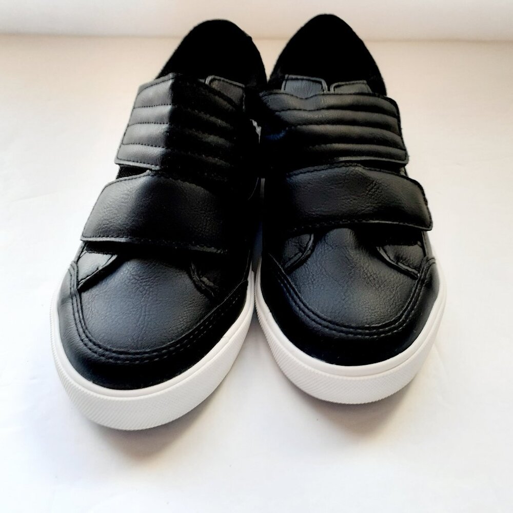 Falls Creek Boys Shoes Jesse Black Faux Leather Size 3 New